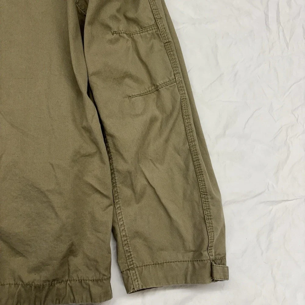 Men's LEVI'S Khaki‎ 100% Cotton Button Up Utility Jacket Size Large